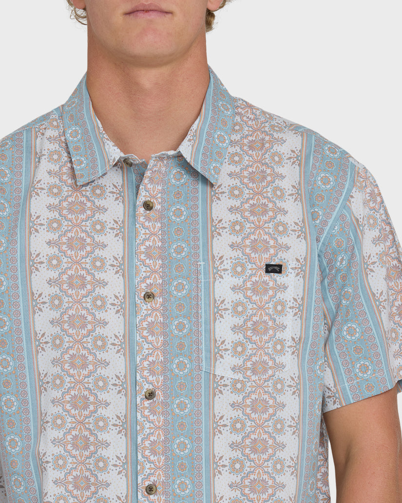 Billabong Sundays Shirt-Blue Fog