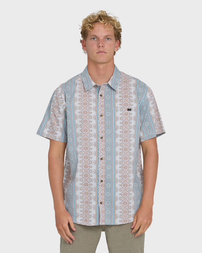 Billabong Sundays Shirt-Blue Fog