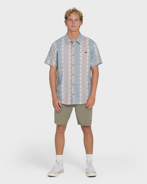 Billabong Sundays Shirt-Blue Fog