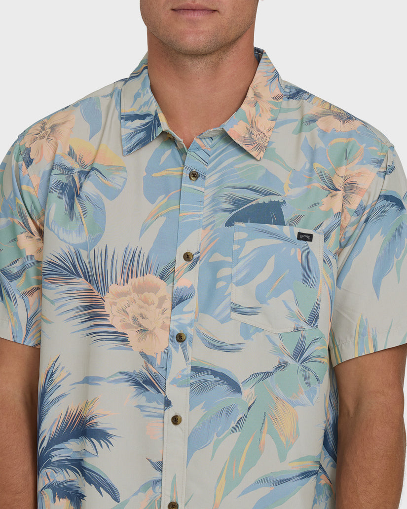 Billabong Sundays Lounge Shirt-Blue Horizon