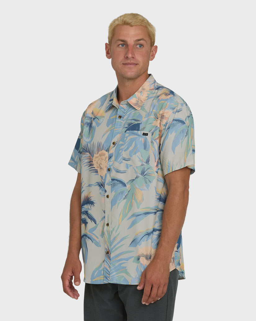Billabong Sundays Lounge Shirt-Blue Horizon