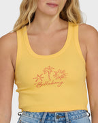 Billabong Sun Palm Seashell Tank-Soft Yellow