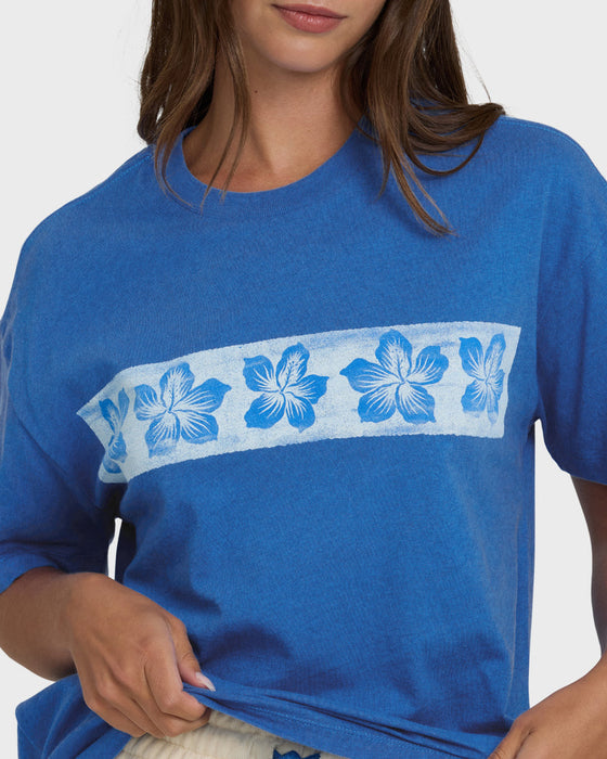 Billabong Somewhere Close Tee-True Blue