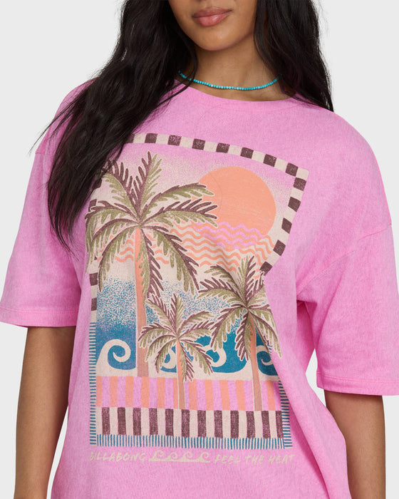 Billabong Feel The Heat Tee-Party Pink