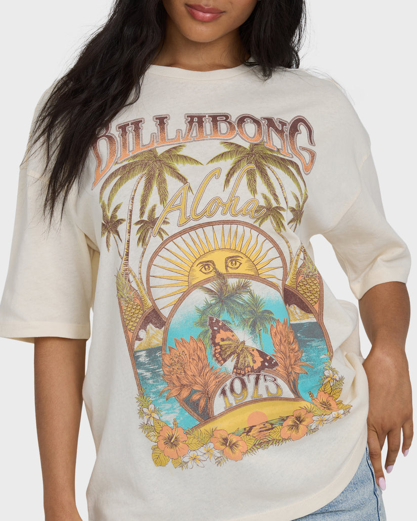 Billabong Forever Dawn Tee-White Cap