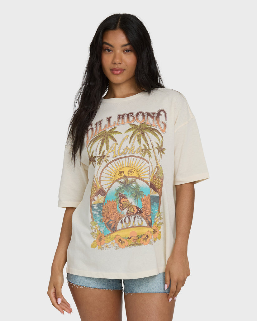 Billabong Forever Dawn Tee-White Cap
