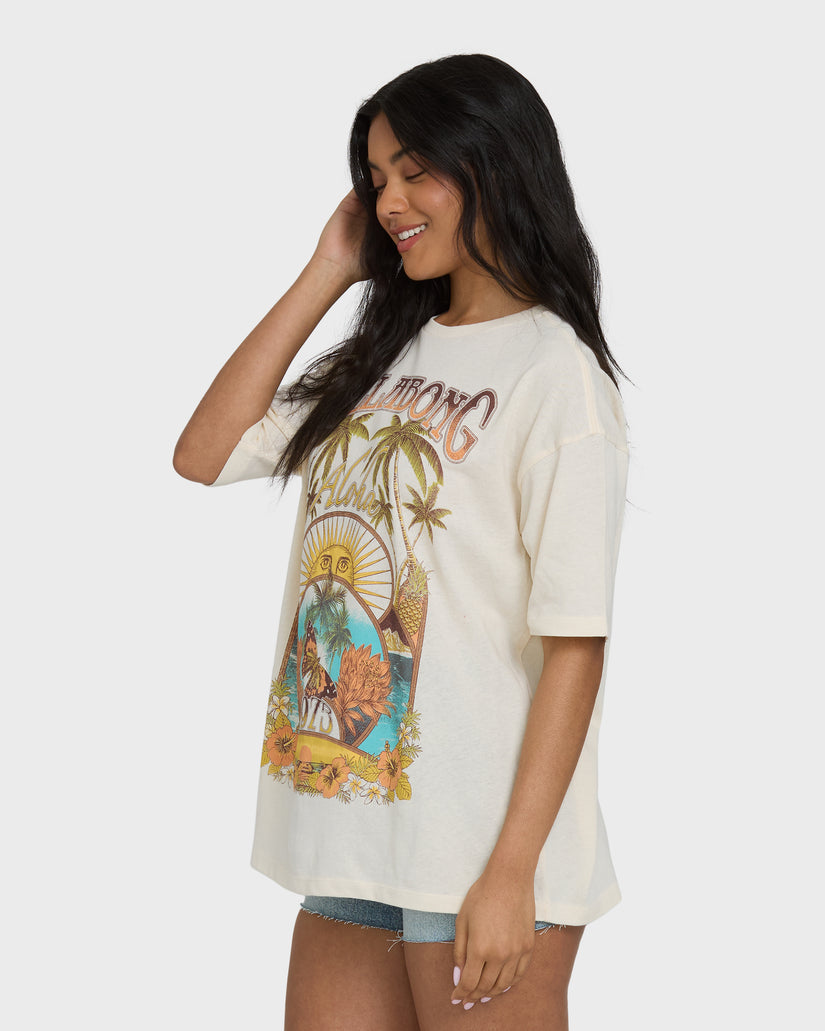 Billabong Forever Dawn Tee-White Cap