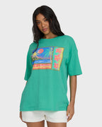 Billabong Summer Heat Tee-Green Tropics