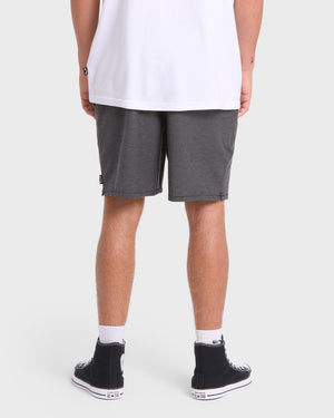 Billabong Crossfire Elastic WW Shorts-Black— Alternate View