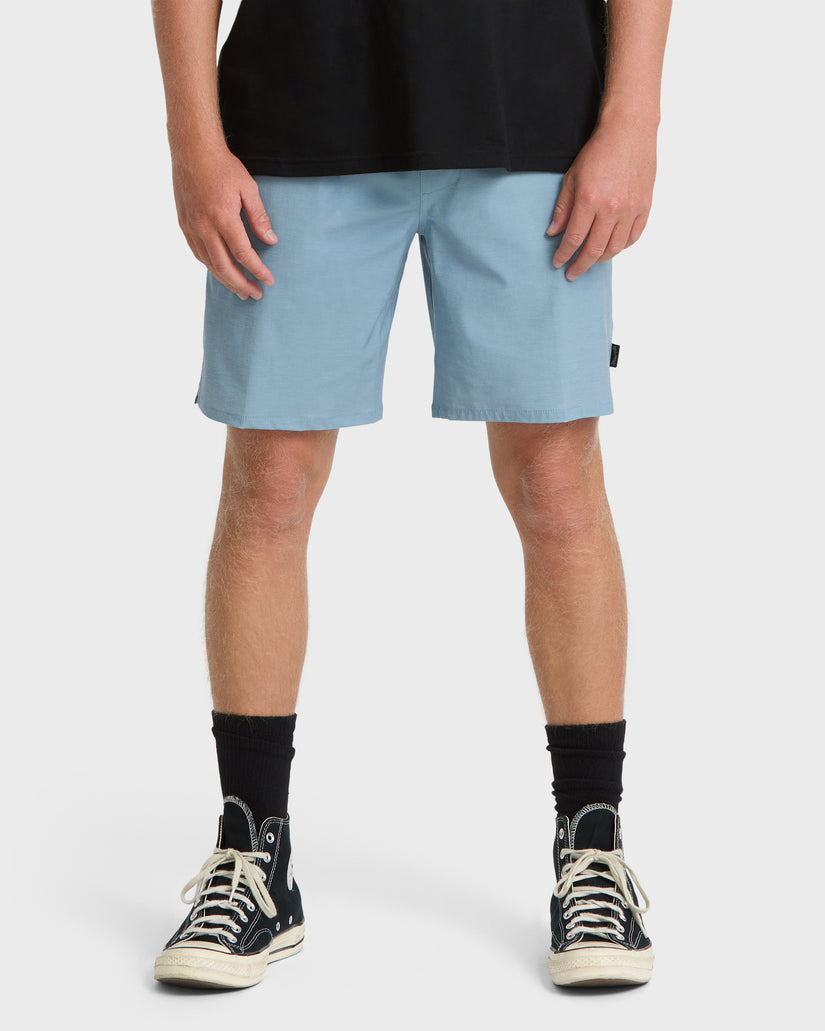 Billabong Crossfire Elastic WW Shorts-Blue Fog