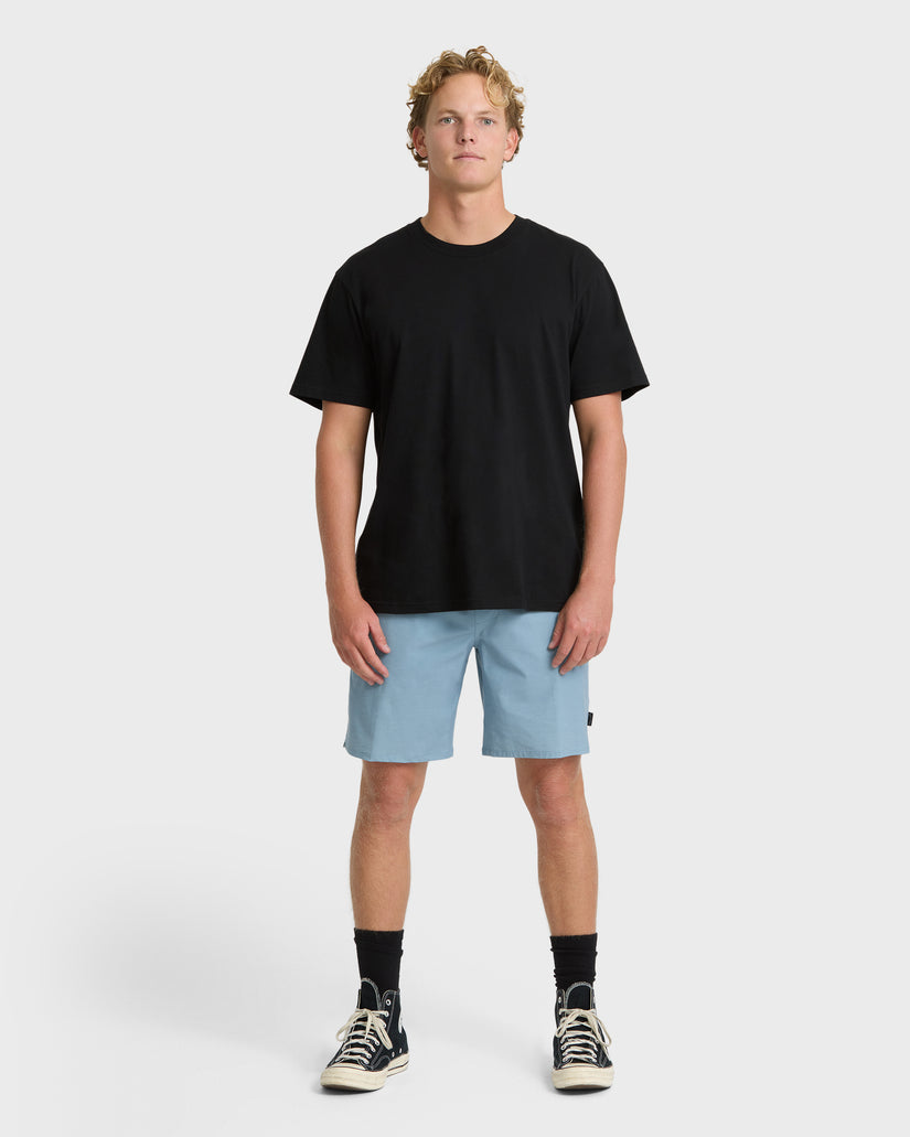 Billabong Crossfire Elastic WW Shorts-Blue Fog