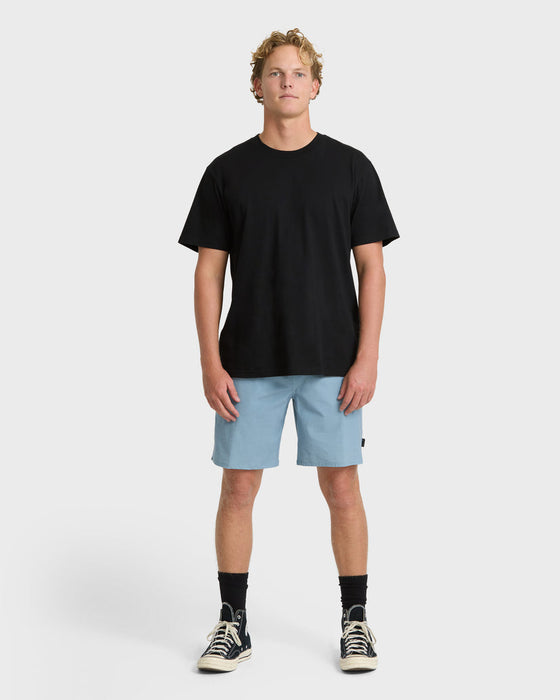 Billabong Crossfire Elastic WW Shorts-Blue Fog