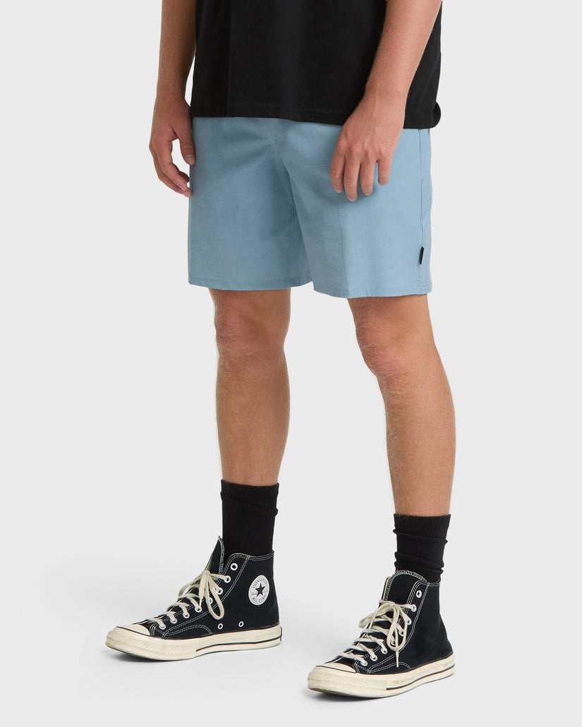 Billabong Crossfire Elastic WW Shorts-Blue Fog