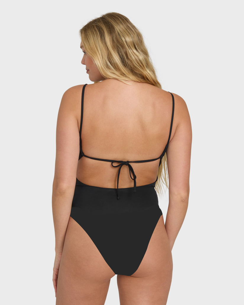 Billabong Sol Searcher Sloane One Piece-Black Pebble