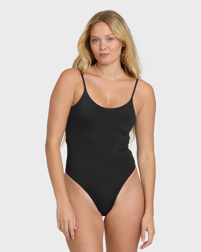 Billabong Sol Searcher Sloane One Piece-Black Pebble