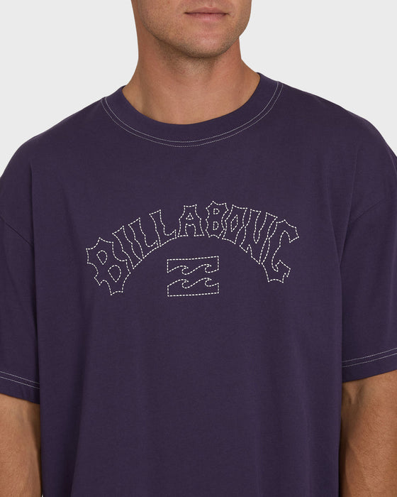 Billabong Dash OG Tee-Purple Velvet