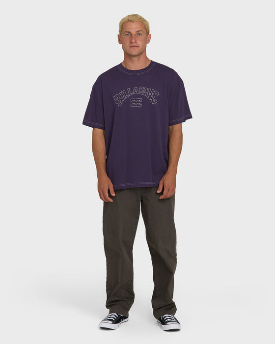 Billabong Dash OG Tee-Purple Velvet