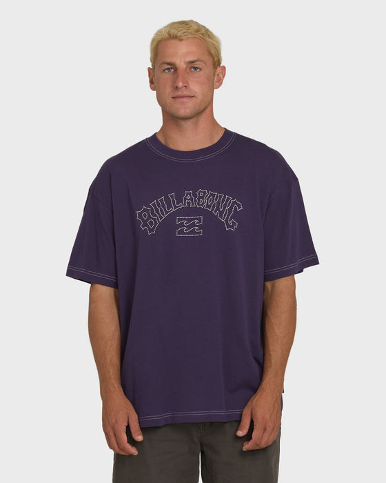 Billabong Dash OG Tee-Purple Velvet