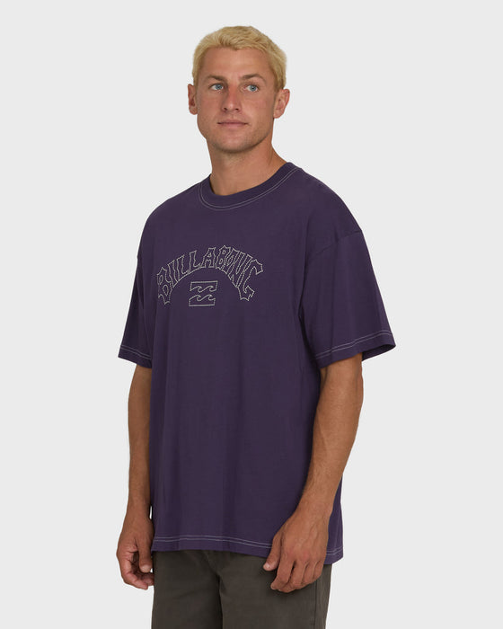 Billabong Dash OG Tee-Purple Velvet
