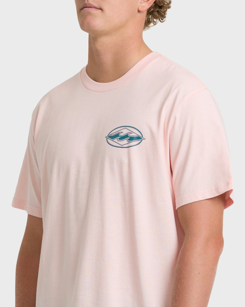 Billabong Rotor Diamond Premium Tee-Light Pink