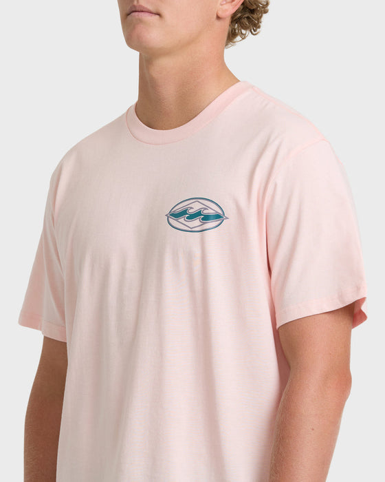 Billabong Rotor Diamond Premium Tee-Light Pink