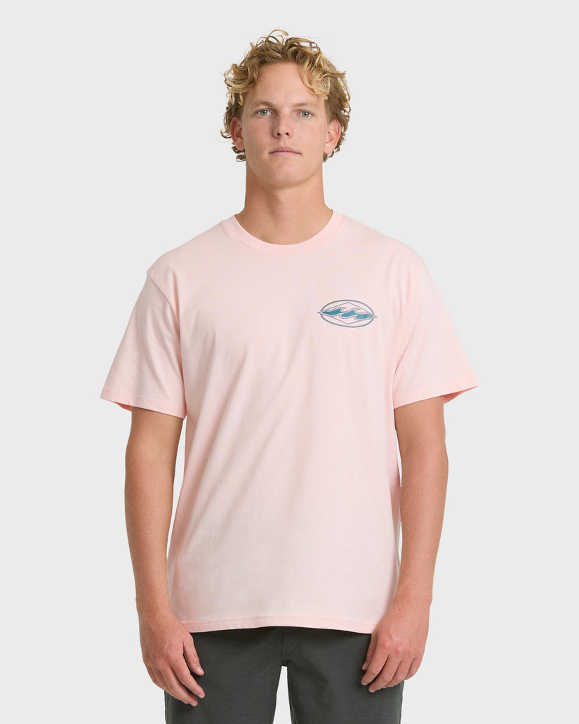 Billabong Rotor Diamond Premium Tee-Light Pink