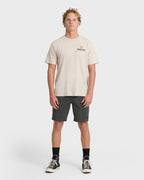 Billabong Single Fin Premium Tee-Oatmeal