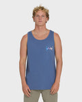 Billabong Crayon Wave Premium Tank-Blue Horizon