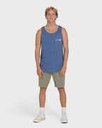 Billabong Crayon Wave Premium Tank-Blue Horizon