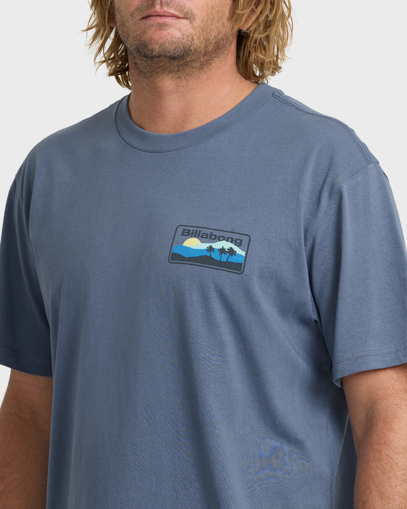 Billabong Adiv Range Premium Tee-China Blue