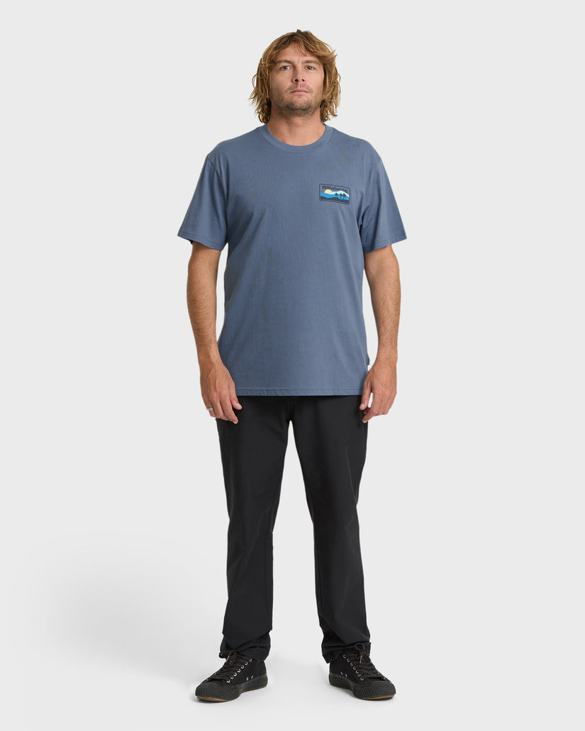 Billabong Adiv Range Premium Tee-China Blue