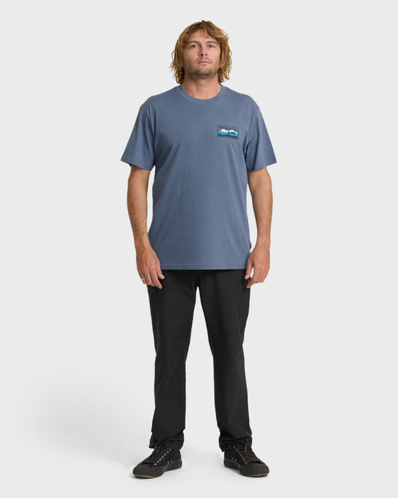 Billabong Adiv Range Premium Tee-China Blue