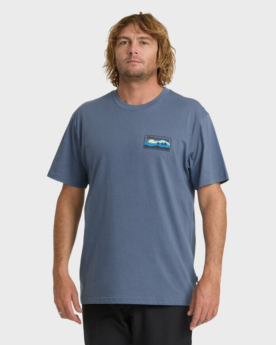 Billabong Adiv Range Premium Tee-China Blue