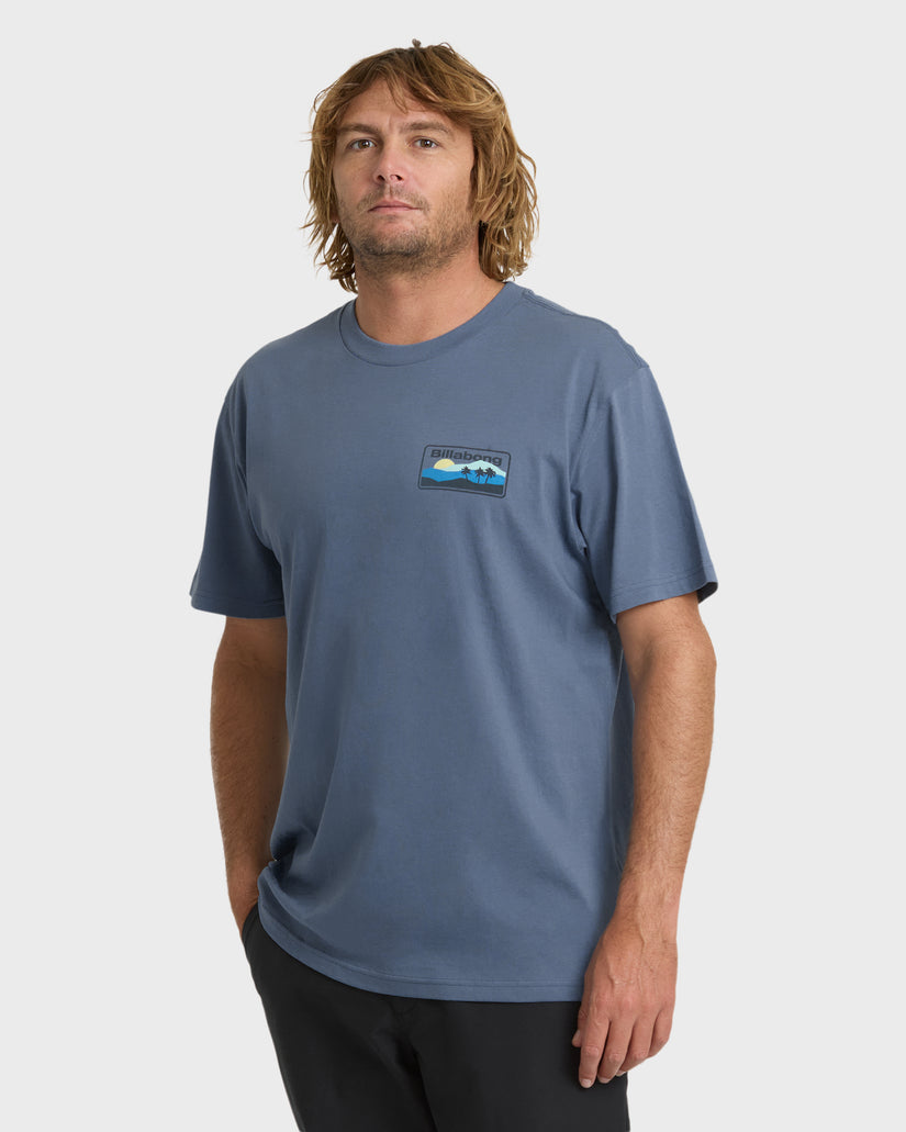 Billabong Adiv Range Premium Tee-China Blue
