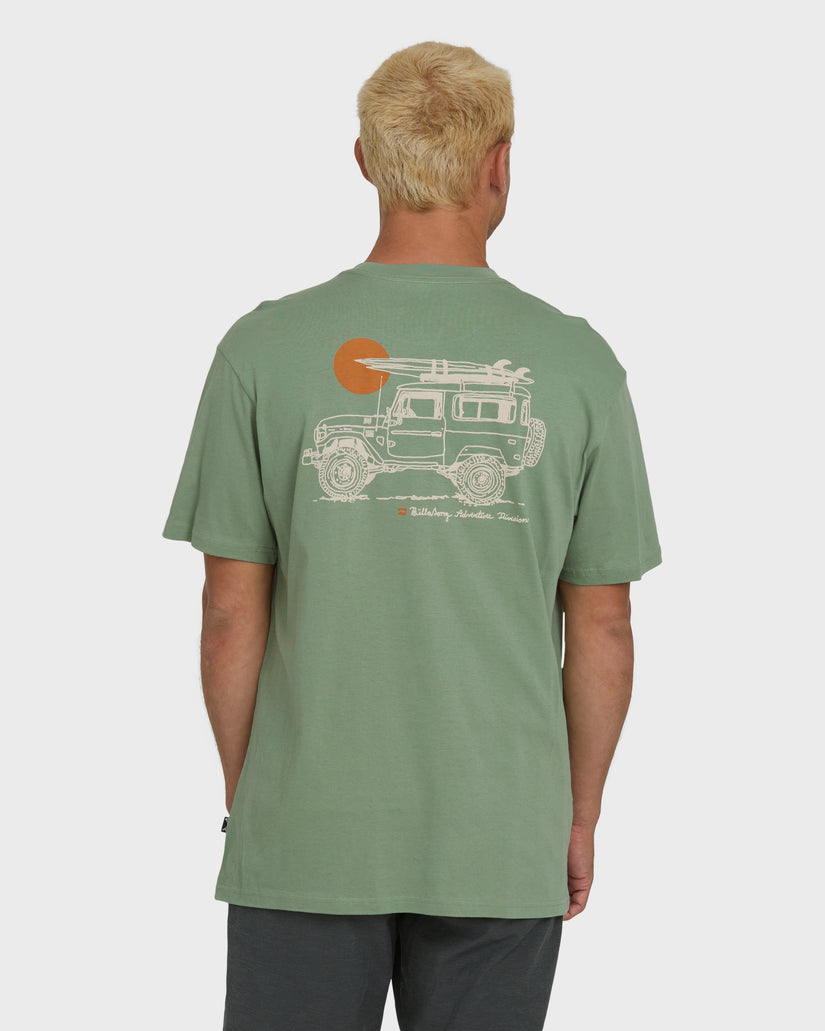 Billabong Making Tracks Premium Tee-Hedge Green