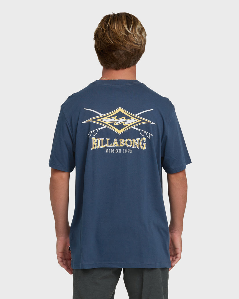 Billabong Crossboards Premium Tee-Dark Denim