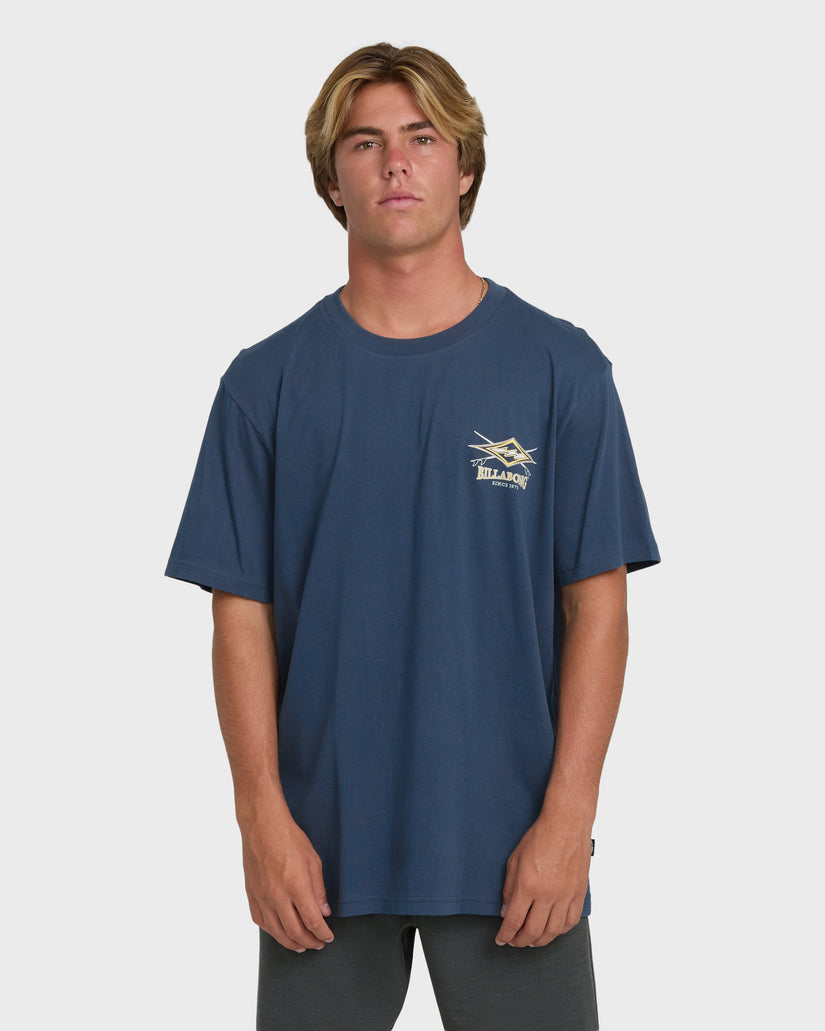 Billabong Crossboards Premium Tee-Dark Denim