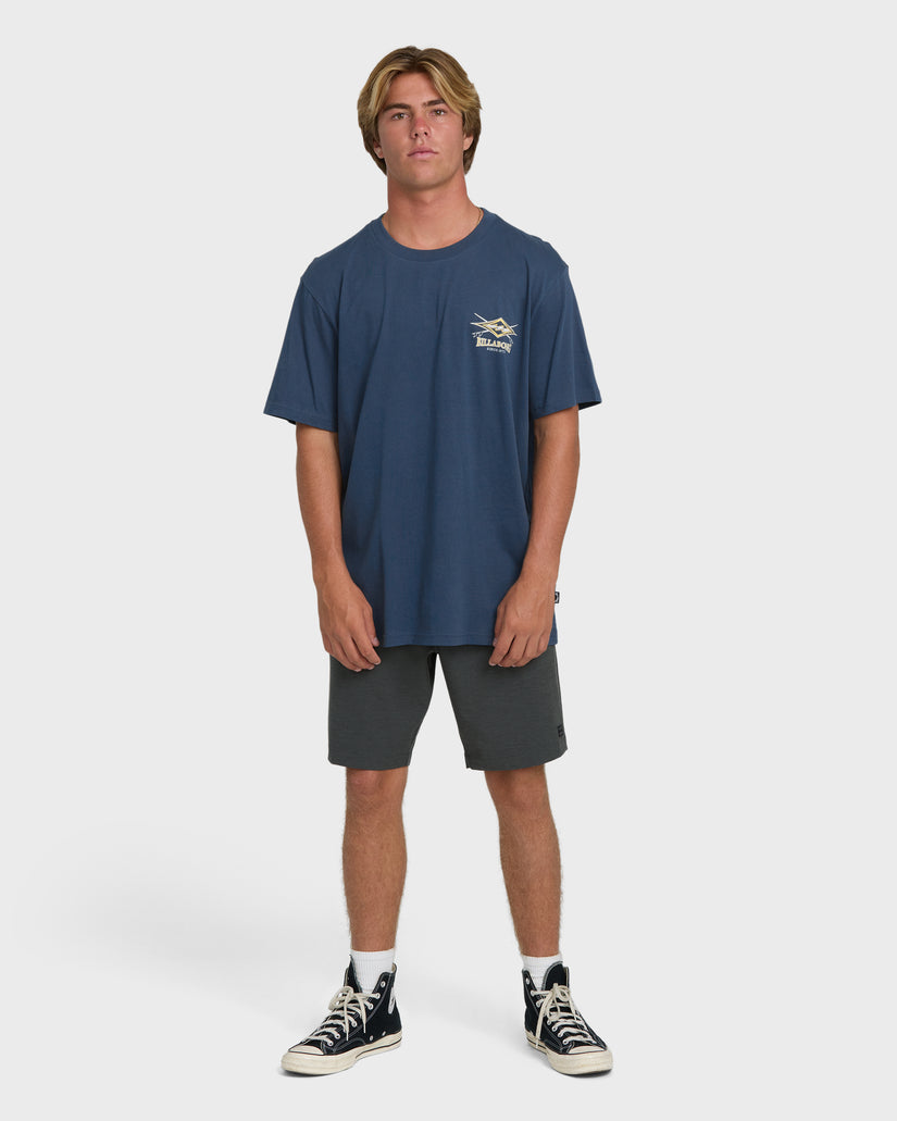 Billabong Crossboards Premium Tee-Dark Denim