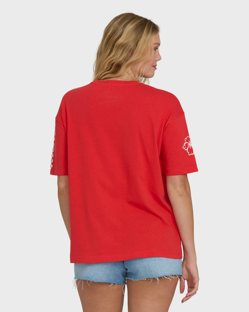 Billabong I Will Travel Tee-Fiesta Red