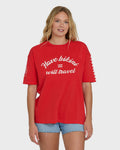Billabong I Will Travel Tee-Fiesta Red