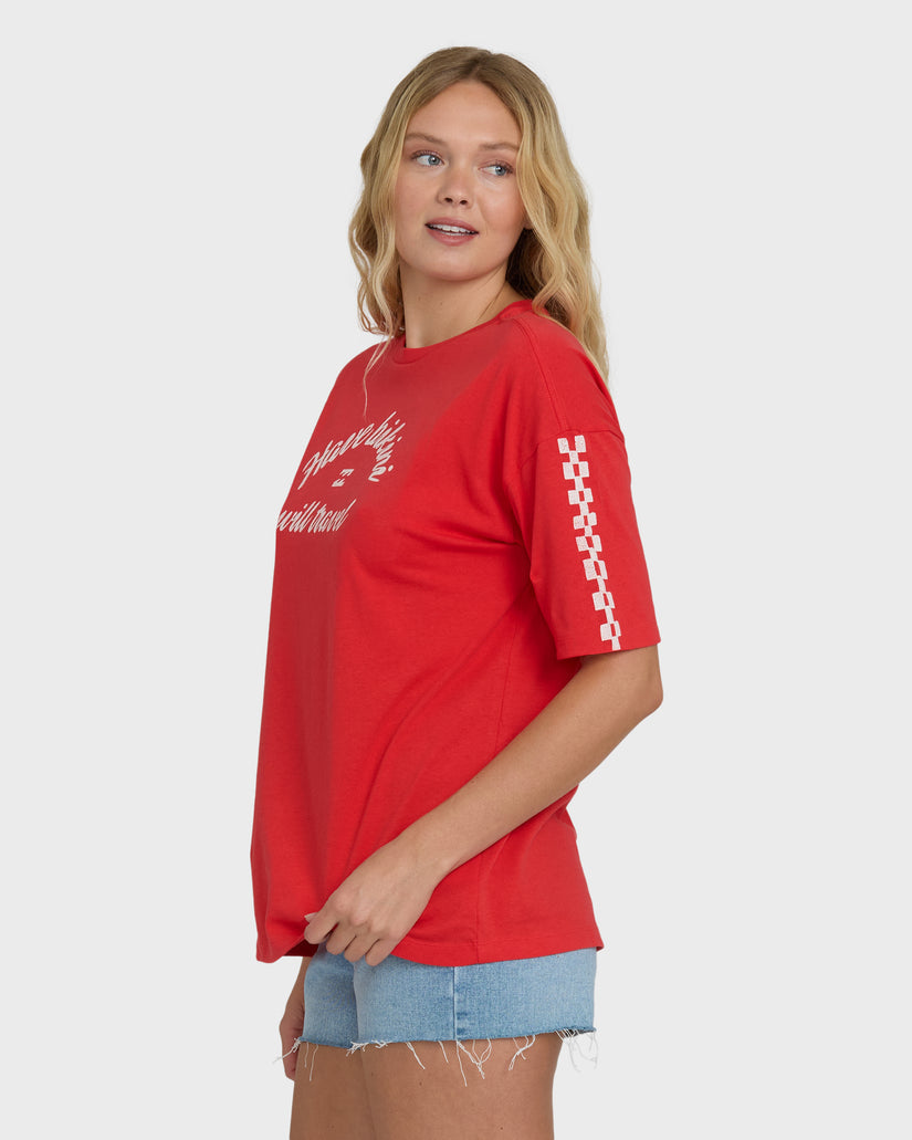 Billabong I Will Travel Tee-Fiesta Red