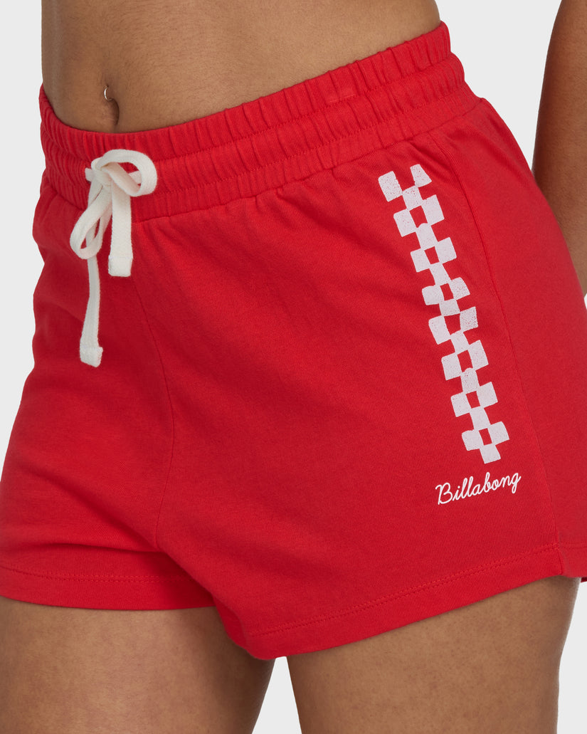 Billabong Vacay Forever Knit Shorts-Fiesta Red