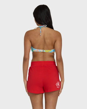 Billabong Vacay Forever Knit Shorts-Fiesta Red— Alternate View