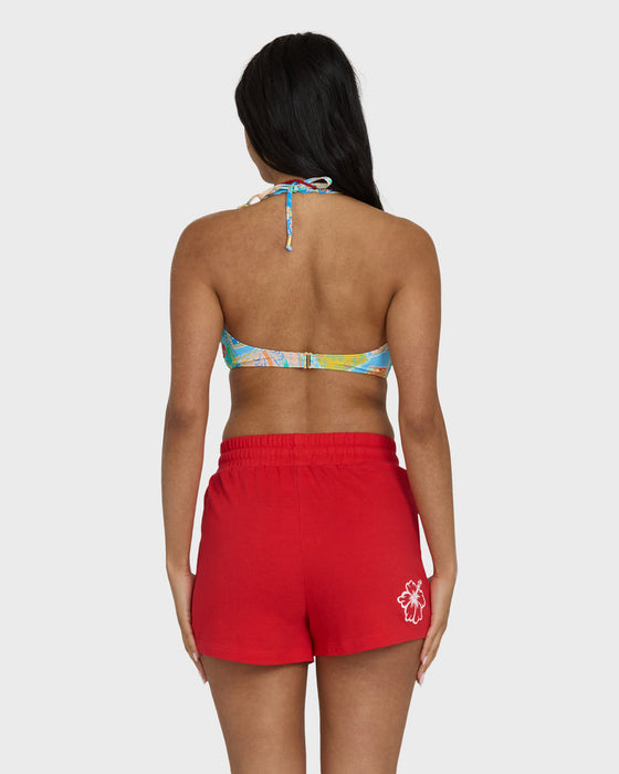 Billabong Vacay Forever Knit Shorts-Fiesta Red