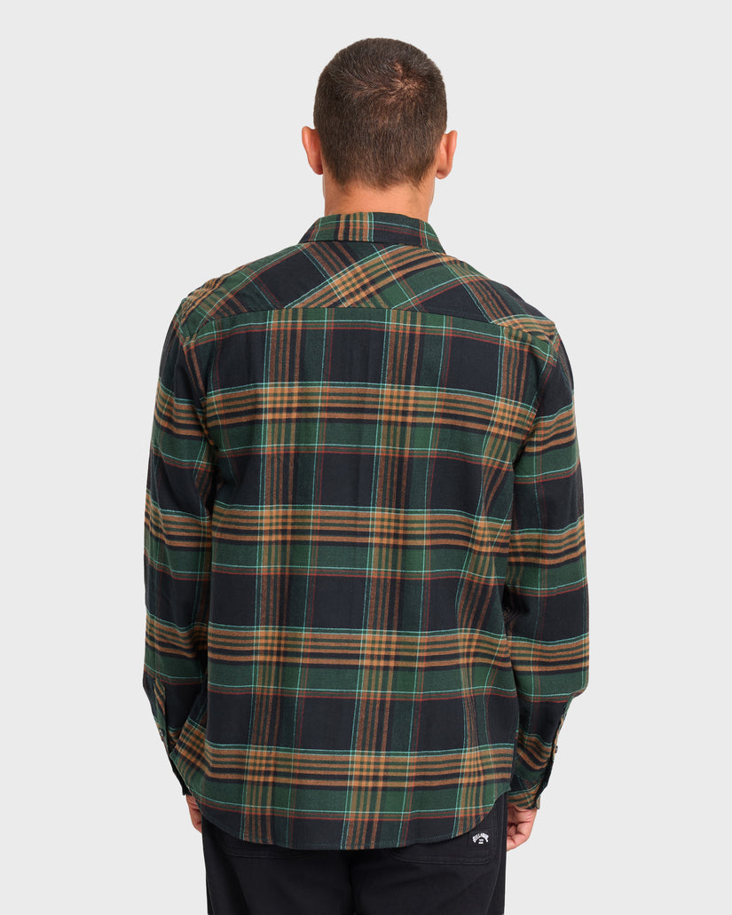 Billabong Coastline Flannel L/S Shirt-Black