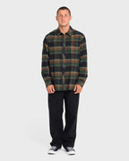 Billabong Coastline Flannel L/S Shirt-Black