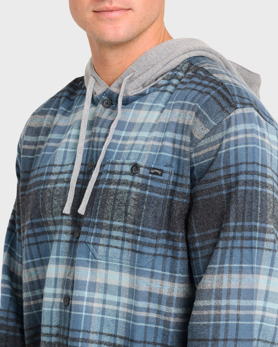 Billabong Baja Flannel L/S Shirt-Dark Denim