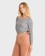 Billabong Reese L/S Shirt-Blue Smoke