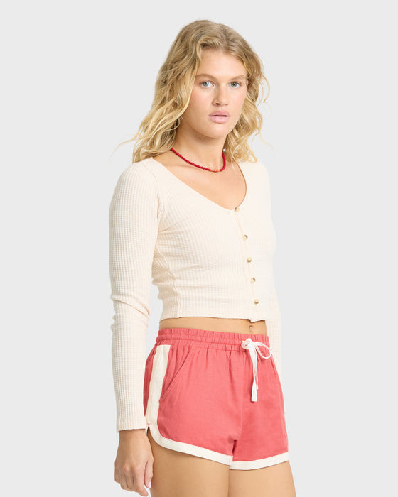 Billabong Paxton Knit L/S Shirt-White Cap