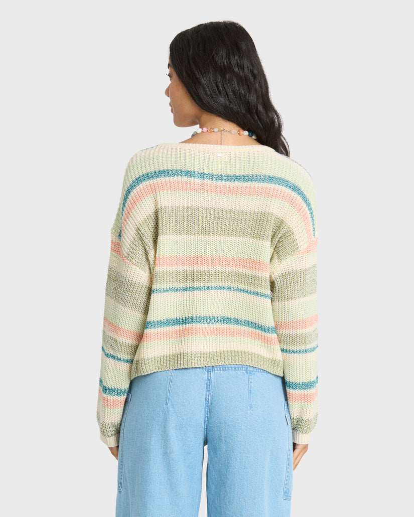 Billabong Lit Light Sweater-Smoke Green